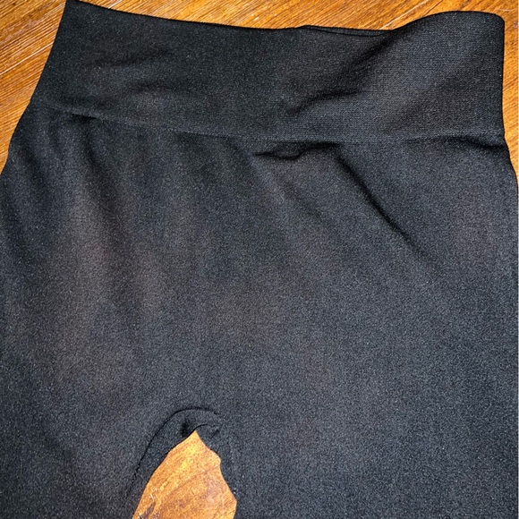 ⭐️Black Fleece Lined Leggings Elastic Waistband Size L/XL - Picture 6 of 8